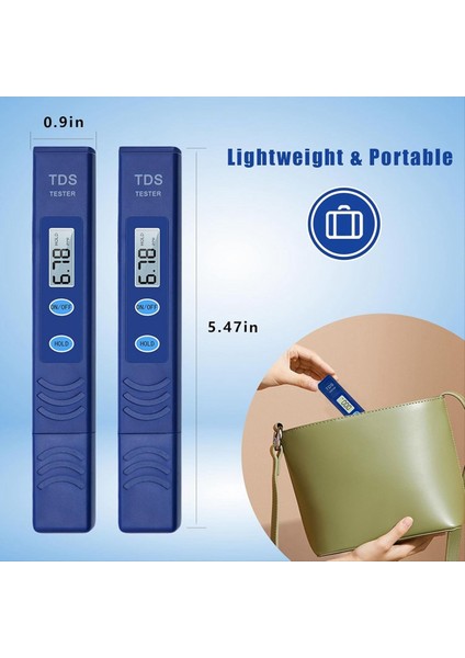 Tds Metre Dijital Su Testi Ev Içme Akvaryumları Için 0-9999 Ppm Ölçüm Aralığına Sahip Su Testi Cihazı (Yurt Dışından) fiyatları
