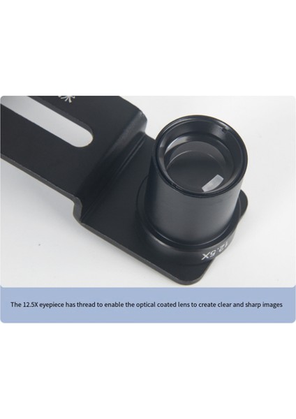 Evrensel Mikroskop Telefon Klibi 12.5x Gözenli Lens Cep Telefon Montaj Adaptör Aksesuarları Montaj 23.2mm (Yurt Dışından) modelleri