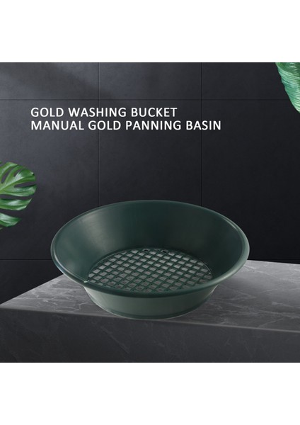 1pc Yeşil Altın Pan Sıfırlama Sınıflandırıcı Mesh Ekran Madenciliği El Sifter Metal Algılama Aracı Kayma Sınıflandırıcısı 34X34X10CM (Yurt Dışından) fırsatları