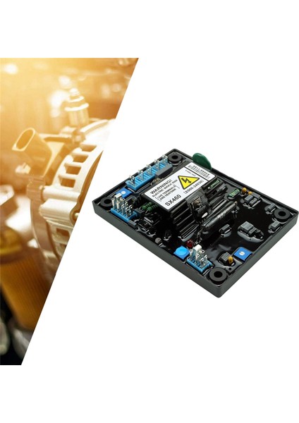 SX460 Avr Jeneratörü Otomatik Voltaj Regülatörü 120/240V Ac Tek Fazlı Iki Telli Jeneratör Set Aksesuarları E000-24602 (Yurt Dışından)