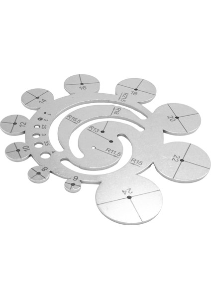 Yuvarlak Deri Kesme Araçları Metal Köşe Kesim Cetvel Çemberi Dıy Dılecraft Çalışıyor Deri Projeler Çizim (Yurt Dışından) fiyatları