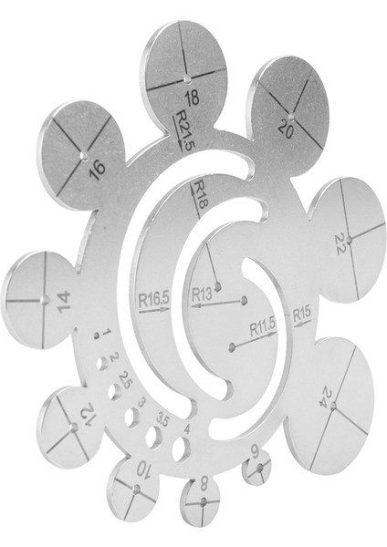 Yuvarlak Deri Kesme Araçları Metal Köşe Kesim Cetvel Çemberi Dıy Dılecraft Çalışıyor Deri Projeler Çizim (Yurt Dışından) modelleri