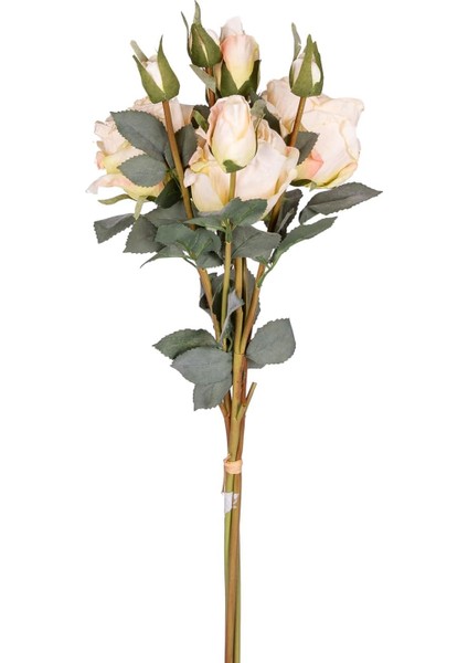 Gül Demeti 3 Dallı Krem 60 Cm.