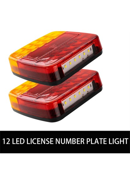 2pcs 12V 26LED Su Geçirmez Araba Kuyruğu Işık Çekme Rv Atv Motosiklet Fren Lambası Için Taşma Plakası Plaka Reflektör (Yurt Dışından) modelleri