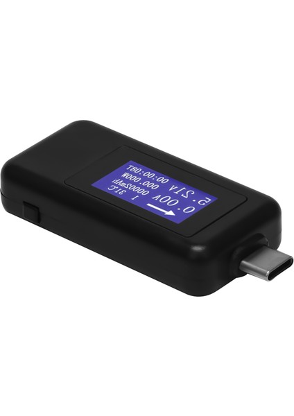 Keweisi Tip-C USB Metre Test Cihazı Güç Ölçer USB Multimetre Voltajı ve Akım Test Cihazı 0-5 1A 4-30V USB Güç Test Cihazı Ekran Kapasite Voltaj Akım Detektörü （siyah) (Yurt Dışından)