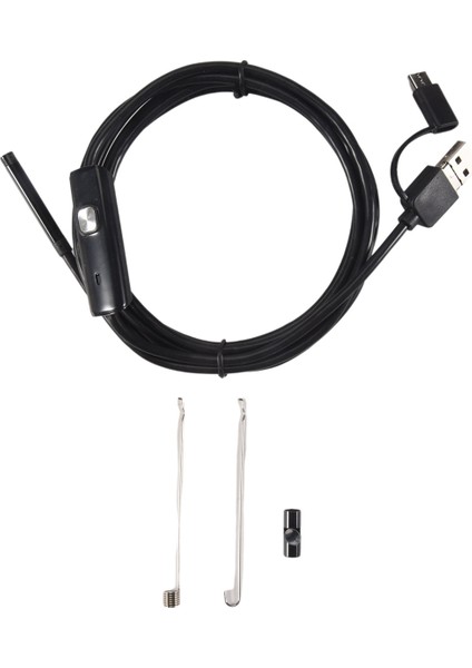 5.5mm Tip C USB Mini Endoskop 2m Sert Kablo Yılan Borescope Muayene Kamerası Android Akıllı Telefon Pc Için (Yurt Dışından)