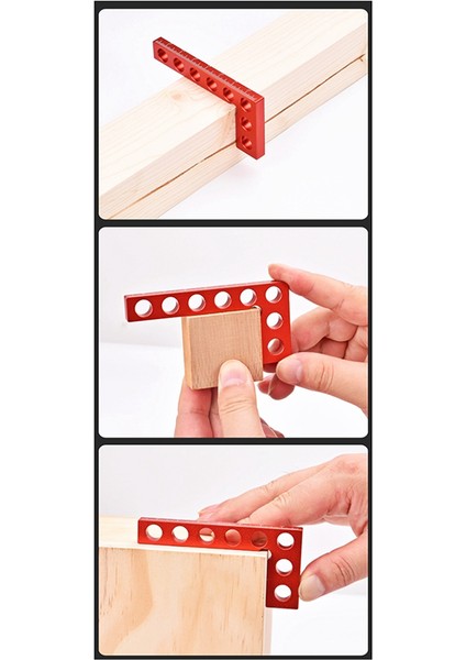 Alüminyum Alaşım Yüksekliği Cetvel 90 Derece Sağ Açılı Cetvel Ölçüm Aracı Işaretleme Cetvel Açısı Cetvel Ağaç Işleme Araçları Kırmızı (Yurt Dışından) fırsatları