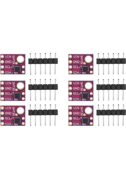 6pcs SHT31-D Sıcaklık Nem Sensörü Dijital Çıkış Sensörü Modülü Iıc I2C Arayüzü 3 3V Arduino Raspberry Pi Için (Yurt Dışından)