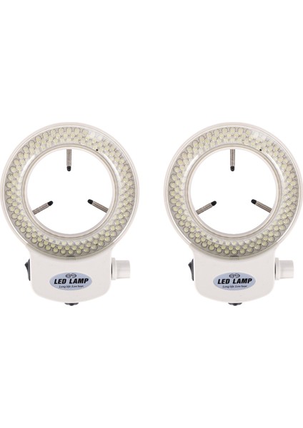 2x 144 Leds Halka Işık Halkası Mini Kapsam Lambası Işığı 6000K 0-100% Ayarlanabilir Beyaz (Yurt Dışından)
