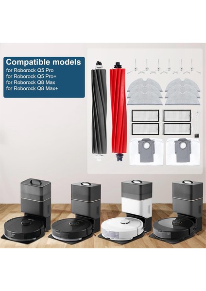 Roborock Q8 Max / Q5 Pro / Q8 Max+ / Q5 Pro+ Robot Vakum Süpürge Yedek Parçaları Için Aksesuar Seti (Yurt Dışından) fiyatları