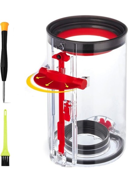 Dyson V10 SV12 Vakum Süpürge Aksesuarları Yedek Parçalar Toz Koleksiyonu Kovası Tornavida ile Toz Konteyneri (Yurt Dışından)