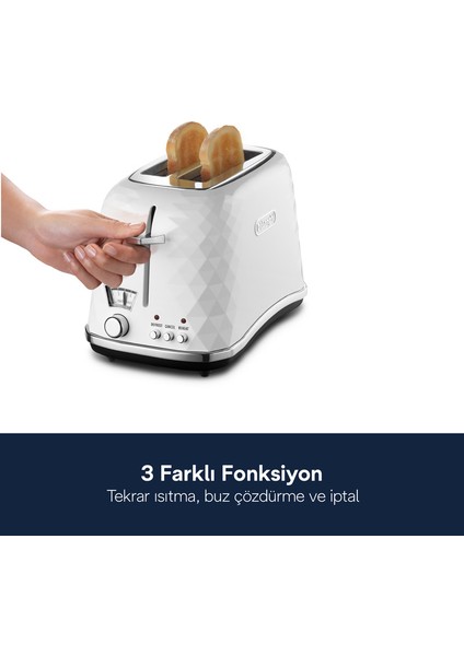 Brillante CTJ 2103.W Ekmek Kızartma Makinesi-Beyaz fiyatları