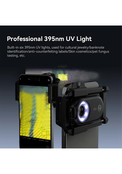 Cep Telefonu Mikroskop Lensi Cpl LED 3&#39;te 1 Makro Büyüteç Kitleri Telefon Lens Için Biyolojik Mikroskop 150X (Yurt Dışından) indirimleri