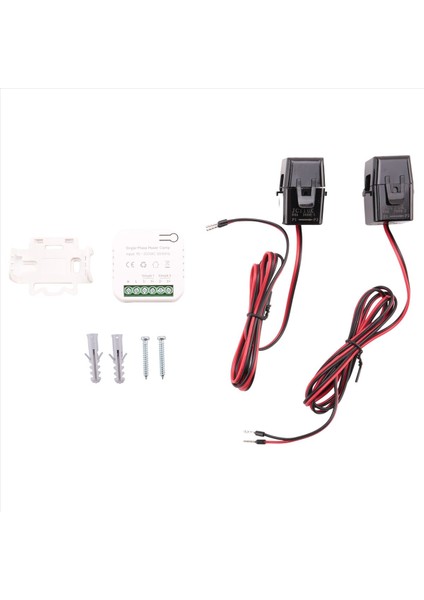 Tuya Smart Life Wifi Enerji Ölçer 80A Ct Clamp Kwh Güç Tüketimi Monitörü Elektrik Istatistikleri 2 Ct (Yurt Dışından)