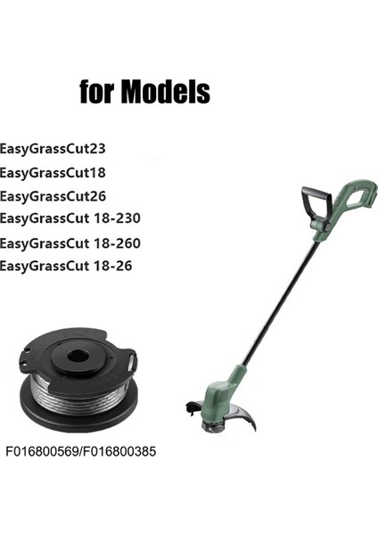8 Pack Dize Düzeltme Makara Hattı Bosch F016800569 Easygrasscut 23, 26, 18, 18-230, 18-260, 18-26 Değiştirme (Yurt Dışından) modelleri