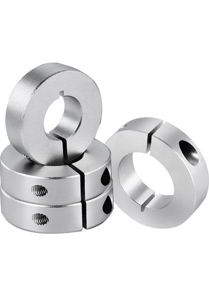 4 Paket Bölünmüş Şaft Yaka Deliği 20MM, Alüminyum Tek Parça Şaft Yaka Kelepçe Stili, 40MM Od, 12MM Kalınlık (Yurt Dışından)