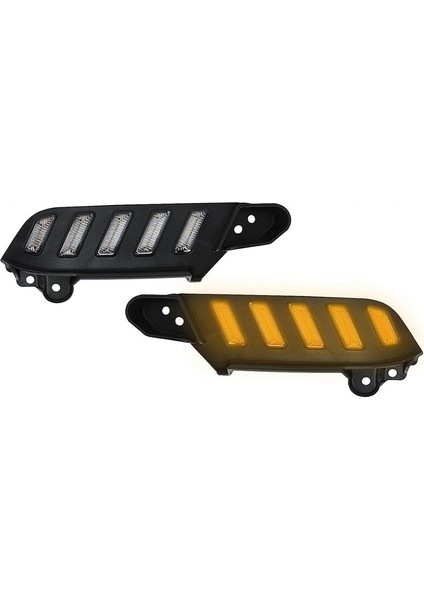 Toyota Tacoma 2016-2023 Için LED Gündüz Koşu Işıkları Amber Sıralı Flash Turn Sinyal Drl Ön Taraf Far (Yurt Dışından)