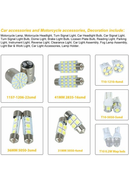 2pcs 6000K Beyaz 1157 50SMD Kayalı Fren LED Işıklar Ampul, 14 Çeşitli LED Işık Dome Bagaj Plakası Lambası Ampul (Yurt Dışından) indirimleri