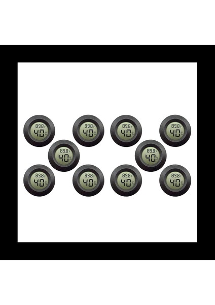 10 Paket Higrometre Termometre Dijital LCD Monitör Nem Ölçer Göstergesi Nemlendiriciler Için (Yurt Dışından)