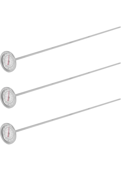 3x Kompost Toprak Termometresi 20 Inç 50 cm Uzunluk Premium Gıda Sınıfı Paslanmaz Çelik Ölçüm Probu Dedektörü (Yurt Dışından)