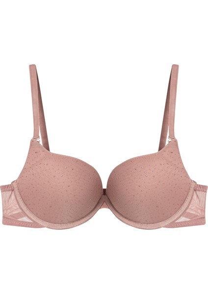 Taş Detaylı Destekli Pudra Sütyen (640)