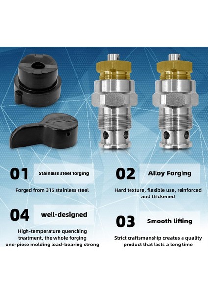 2 Set 235014 Prımespray Valfı, 210 230 390 395 490 495 595 3400 Havasız Boya Püskürtücü Için Tahliye Vanası Değiştirme (Yurt Dışından) modelleri