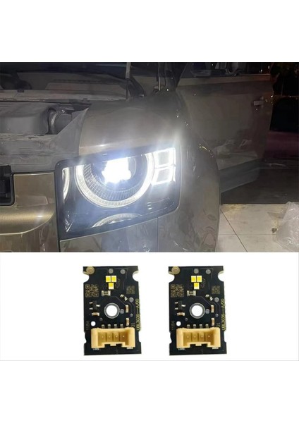 Land Rover Defender Için 2020-2023 Araba Drl White LED Gündüz Koşu Işıkları LED LED Işık Dönüş Drl Modülü 2 Pcs (Yurt Dışından) modelleri