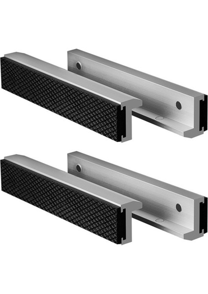 4x Manyetik Tezgah Vise Jaw Evrensel Yumuşak Vice Jaws Pedleri ile Koruma Kapağı Çok Amaçlı Koruyucuyu Kapsar 8 Inç (Yurt Dışından)