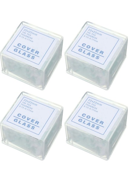 400 Pcs Şeffaf Slaytlar Çarpılar Mikroskop Için 22X22MM (Yurt Dışından)