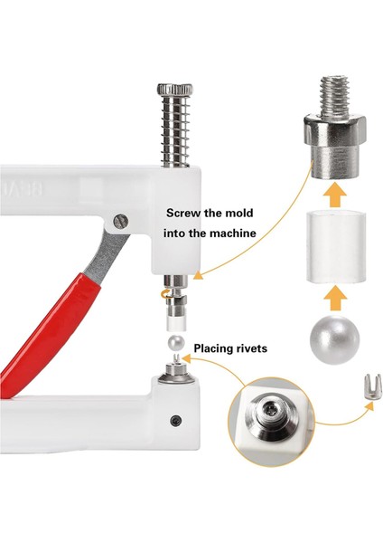 Inci Ayar Makinesi, Boncuk Perçin Sabit Makinesi, 5 Boyut, El Pres Pearl Ayar Aracı Şapkalar Için Set, Dıy Aksesuarları (Yurt Dışından) fiyatları