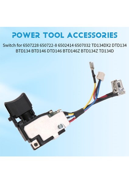 Makita 6507228 650722-8 6502414 6507032 TD134DX2 DTD134 BTD134 BTD146 DTD146 BTD146Z BTD134Z TD134D Anahtar (Yurt Dışından) fırsatları
