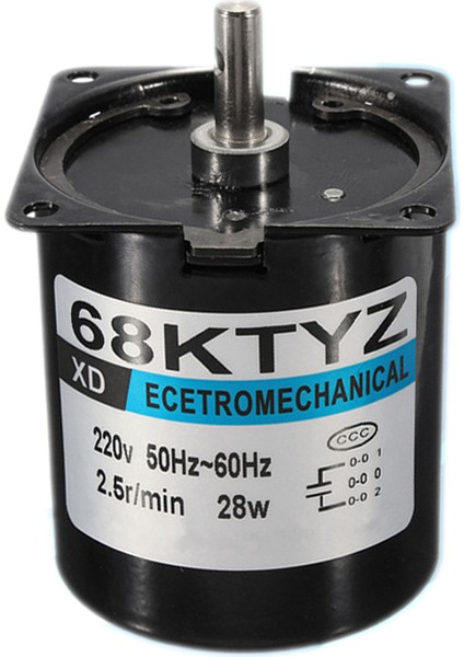 2 Pcs Kalıcı Mıknatıs Senkron Motor: 1 Pcs 50KTYZ AC220V 10W 0.5A 2.5r/ Dk Ac Dişli Azaltma Motor Cw/ Ccw &amp; 1 Pcs 68KTYZ Mini Dişli Motor Ac 220V 22.25R/ Dk Büyük Tork (Yurt Dışından) fırsatları