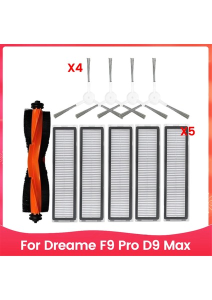 F9 Pro D9 Max Yedek Parça Aksesuarları Ana Yan Fırça Filtresi (Yurt Dışından)