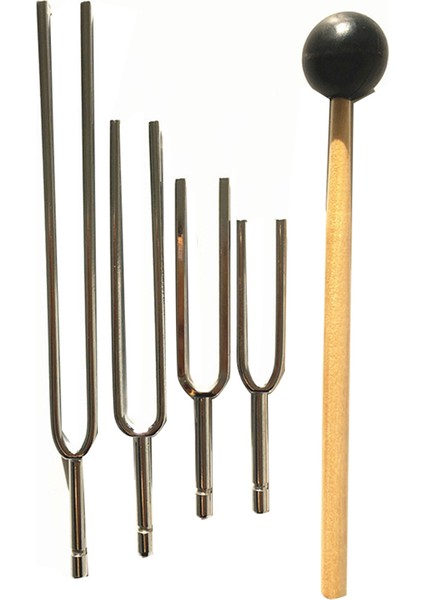 4pcs Doğru Frekans 256Hz 320Hz 384Hz 512Hz Müzik Ayarlama Çatal Set Müzik Düz Çatal Ölçüm Göstergesi Çekiçle (Yurt Dışından) indirimleri