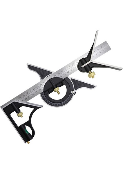 300MM Paslanmaz Çelik Hareketli Kombinasyon Kare Hareketli Kare Marangoz 90 Derece 45 Derece Kare Kare Kare (Yurt Dışından)