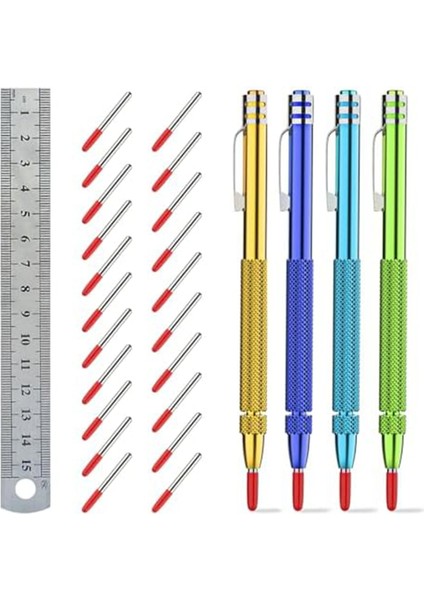 Cam/seramik/metal Sac B Için Ekstra 21 Düzenleme Işareti Ipucu ile Mıknatıslı Renkli Tungsten Karbür Scribriber, Ekstra 21 Düzenleme Işareti Ipucu ile (Yurt Dışından)