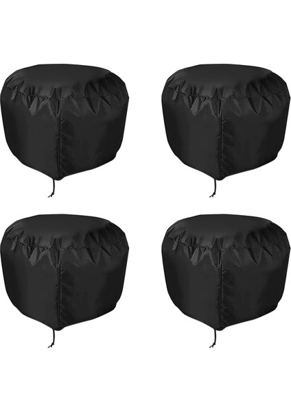 4pcs Çatı Havalandırma Kapağı Ev Çatı Türbini Kaput Kalkan Tuval 20 Inç x 20INCH Siyah (Yurt Dışından)