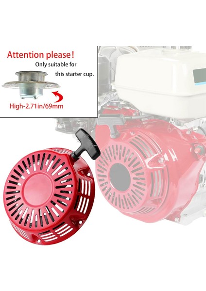 GX240 GX270 Bent Pençe Başlangıç ​​montajını Çekir ve Engine Geri Alma Başlangıç ​​çekme Halatı GX240 GX270 Bent Pençe (Yurt Dışından) modelleri