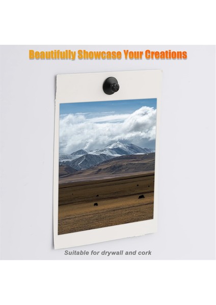 60PCS Asmak Için Çift Başlı Çivi, Çivi Olmayan Duvar Askıları Duvar Için Başparmak Yapışmaları, Siyah (Yurt Dışından) fırsatları