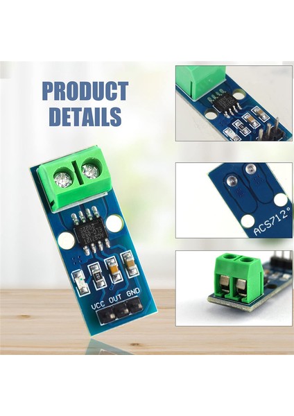 10PCS 5A Aralık Akım Sensörü ACS712 Modülü Ac/dc Güç Sensörü Kart (5A) (Yurt Dışından) modelleri