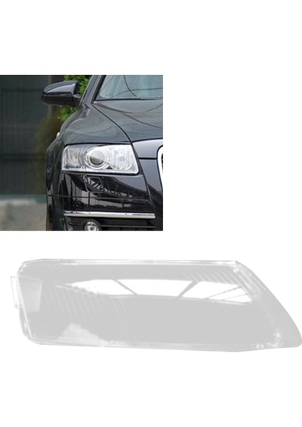 Araba Ön Far Kapağı Abajur Lambası Lamba Far Farlar Lens Kapağı Audi A6 C6 2006-2011 Için (Yurt Dışından) indirimleri