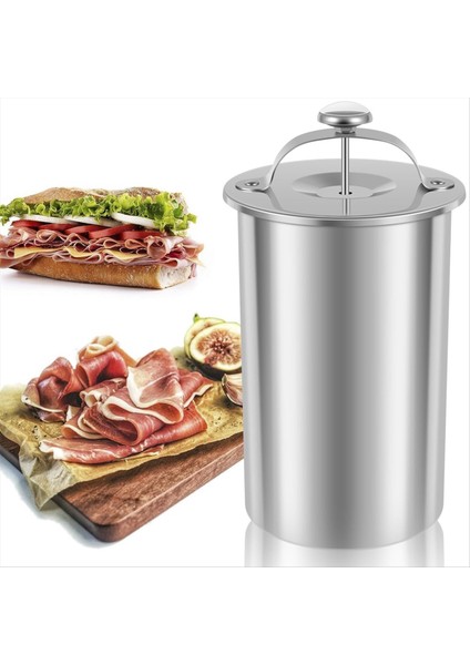 Et Pres Ocak 304 -Staınless Çelik Ham Basın Maker Çok Fonksiyonlu Yuvarlak Şekli Ev Yapımı Deli Et Pres Işaret Makinesi (Yurt Dışından)