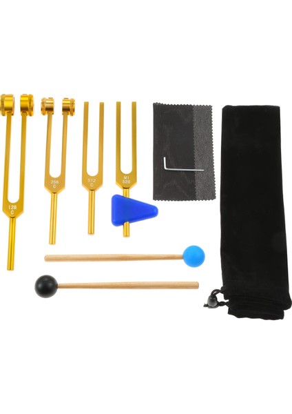 Tuning Fork 128Hz 256Hz 512Hz 528Hz Ses Iyileştirme, Müzik Aleti, Terapi, Ses Titreşim Araçları Için Set (Yurt Dışından)