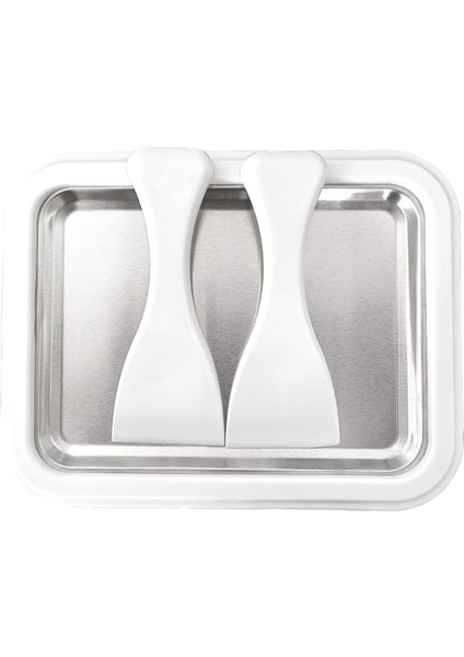 Kızarmış Yoğurt Makinesi Ev Yapımı Mini Kızarmış Buz Makinesi Anında Soğuk Plaka Haddelenmiş Dondurma Beyaz Yapmak Için Ideal (Yurt Dışından)