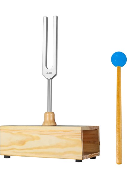 440Hz Tuning Fork, Tuning Fork Rezonans Kutusu, Ses Terapisi, Yoga, Meditasyon ve Rahatlama Için (Yurt Dışından)