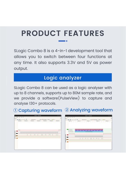 Slgic Combo 8 Slogik Analizör Daplink Cklink Hata Ayıklayıcı Aracı Siyah (Yurt Dışından) fırsatları