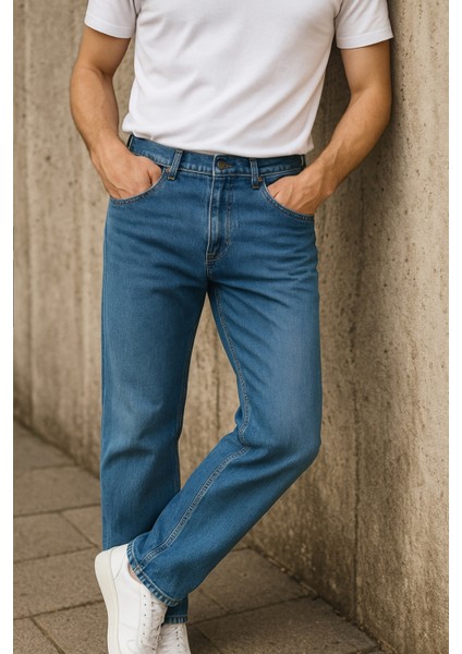 Cedy Denım Erkek Yüksel Bel Bol Kesim Boru Paça Kot Pantolon Reguler Fit Jean C336 indirimleri