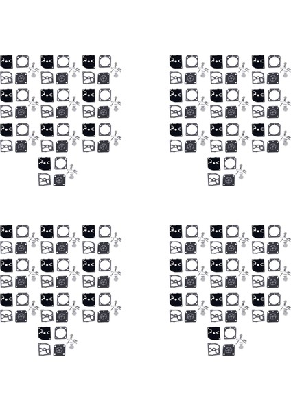 40 Set Karbüratör Onarım Kiti Döşeme Parçaları Stıhl HS45 FS55 FS38 BG45 MM55 4137 Zama C1Q Için RB-100 Conta Diyaframı (Yurt Dışından)