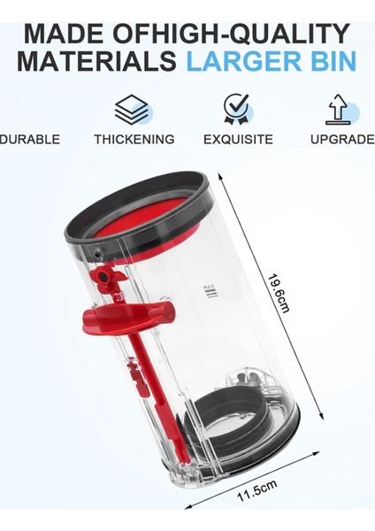 Dyson V11 V15 SV14 SV15 SV22 Vakum Süpürge Parçaları Için Toz Konteyner Yedek Parçaları Tornavida Üst Sızdırmazlık Halkası (Yurt Dışından) modelleri