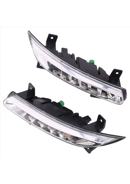 1paır Araç LED Drl Sis Işığı Renault Fluence 2014+ Otomatik Sürüş Lambası Gündüz Çalışan Işık Tampon Lambası (Yurt Dışından)